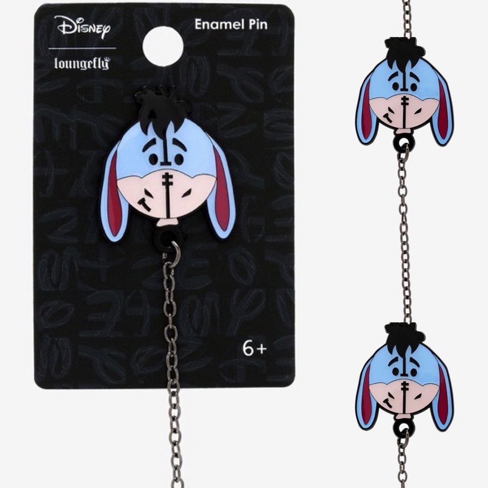 NWT Disney Loungefly Eeyore Enamel Chain Pin - Picture 7 of 7